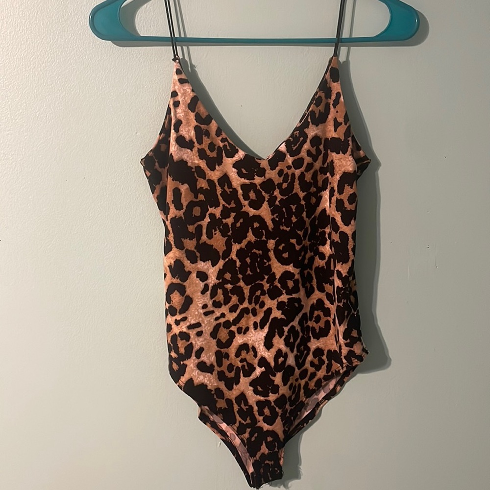 Cheetah Print Bodysuit Going Out Tank